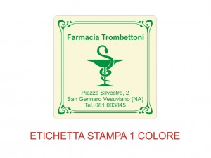 Etichette adesive per farmacie e parafarmacie (mm 39x39) (cod. 32P)